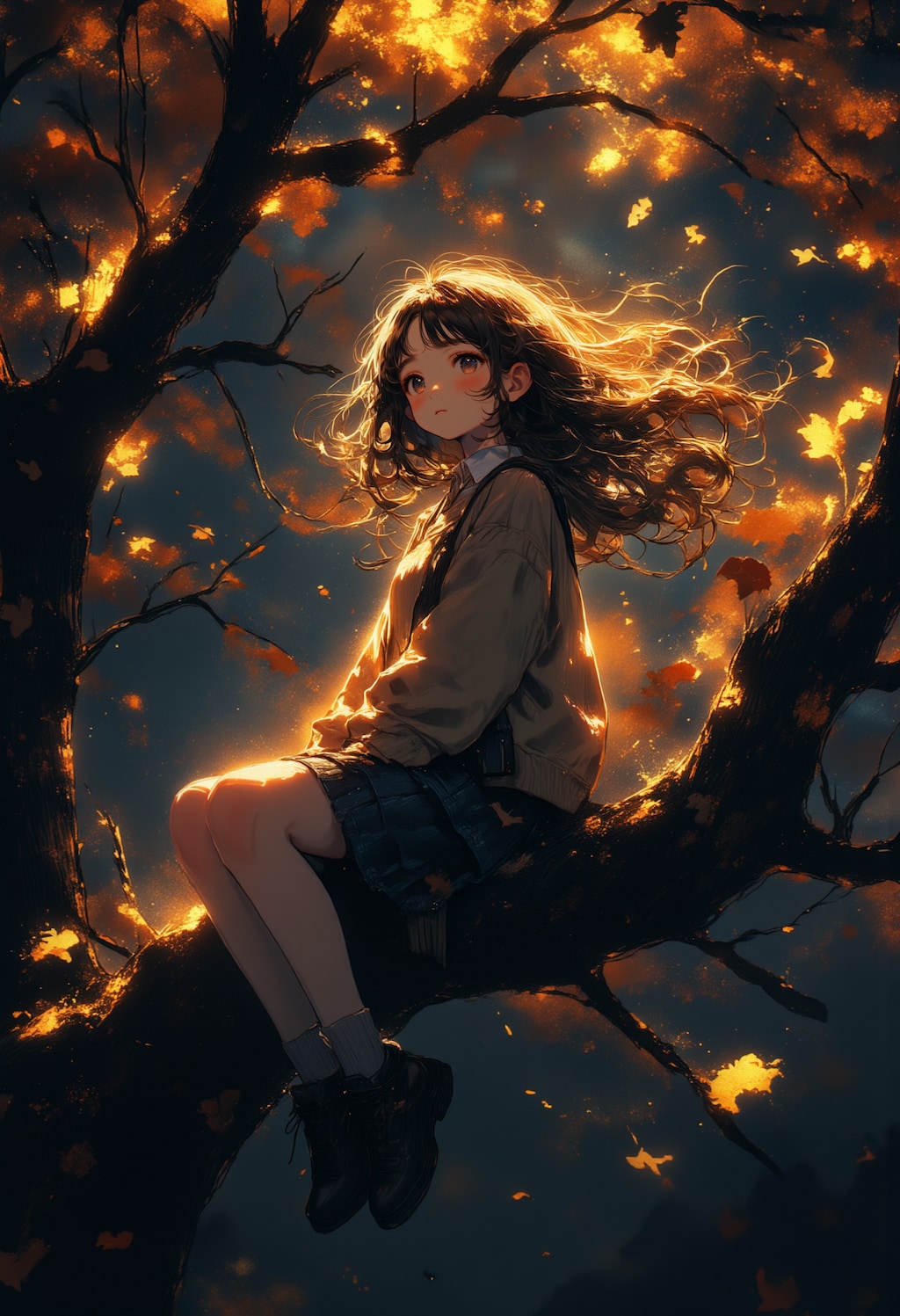 静かな森の夜に