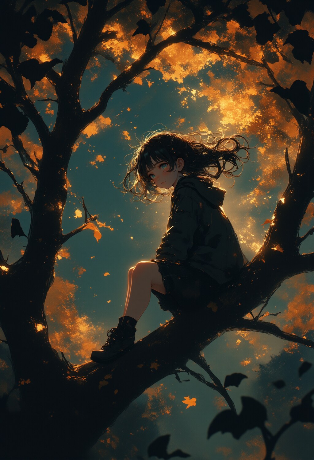 静かな森の夜に