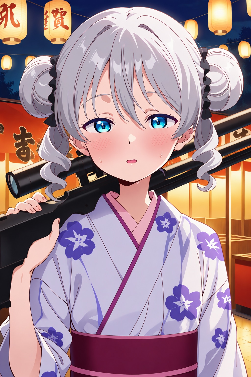 ……これが、射的？ #夏祭りの鬼軍曹