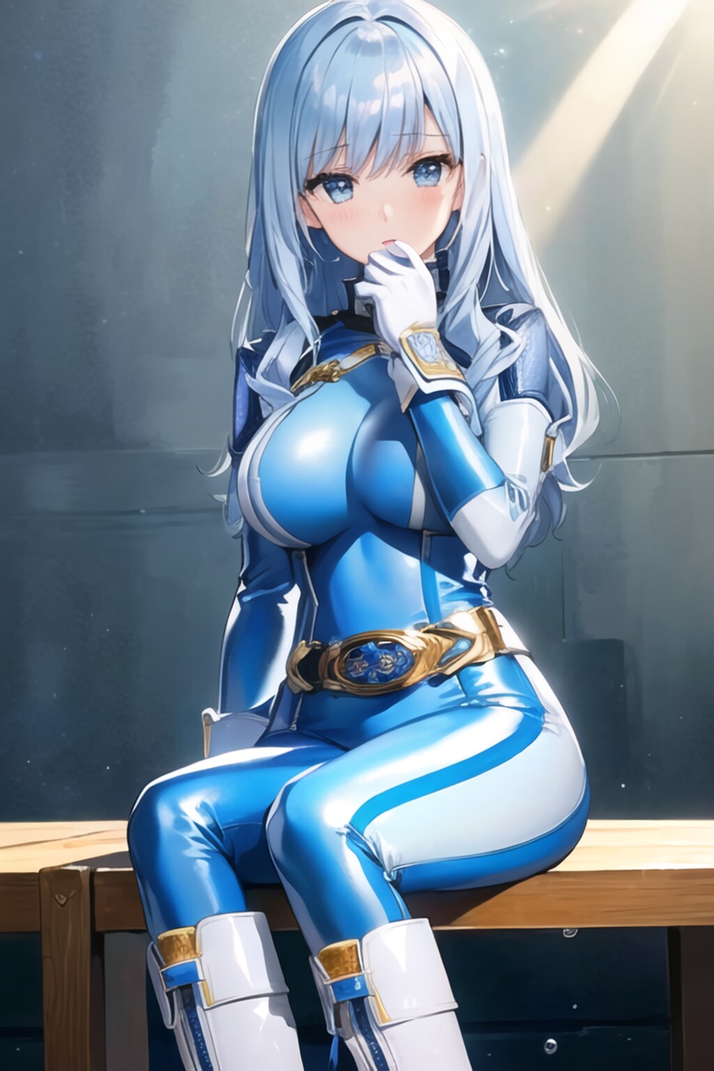 戦隊ヒロインブルー