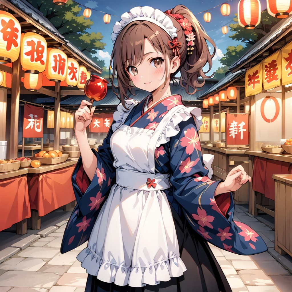 縁日に来ました