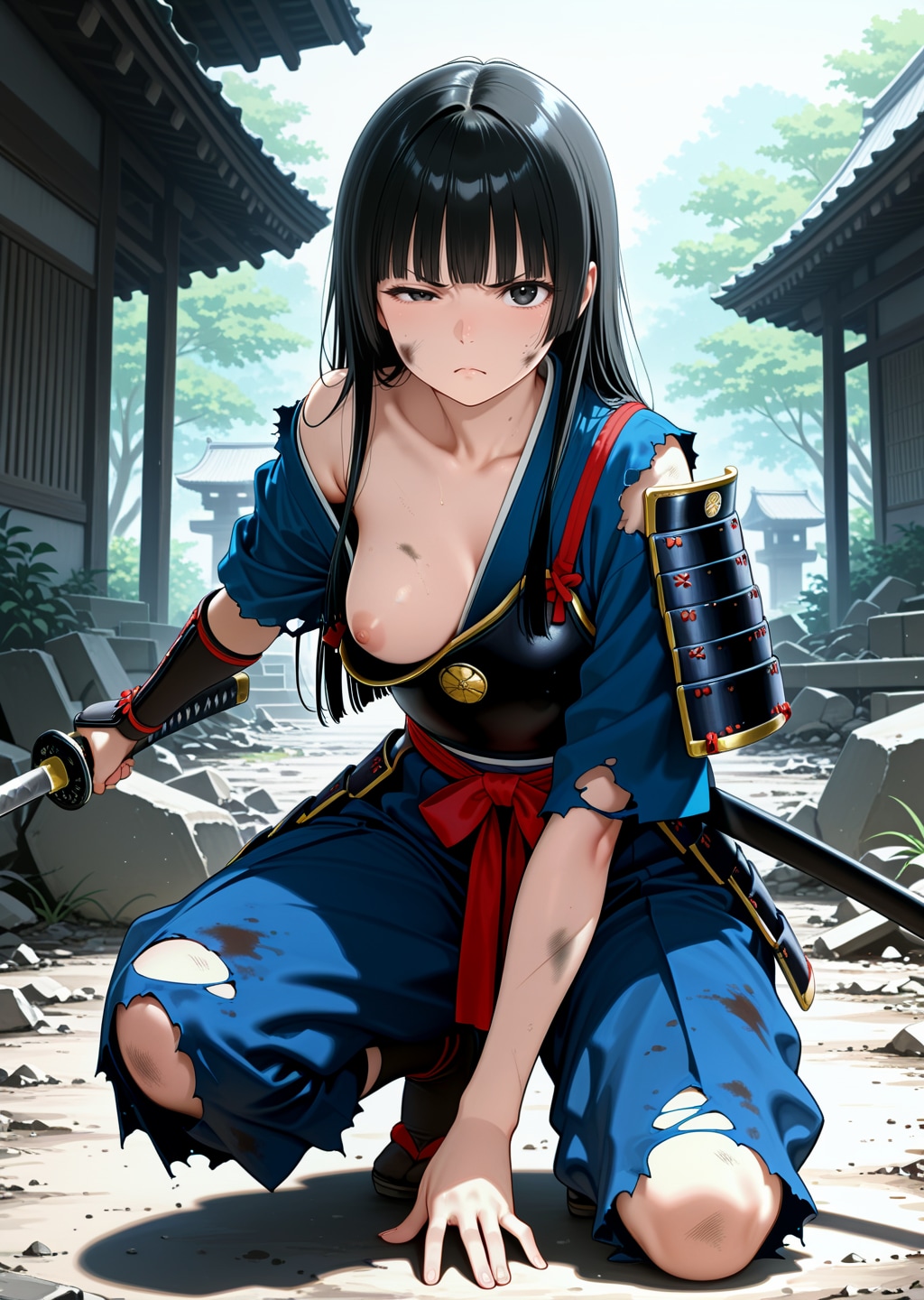 敗軍の姫武者