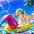 10枚）プールで遊ぶ人魚さん② 9枚目