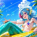 10枚）プールで遊ぶ人魚さん② 7枚目
