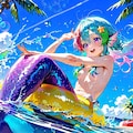 10枚）プールで遊ぶ人魚さん② 10枚目