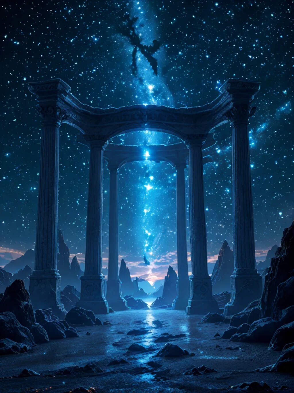 古い神殿の遺跡