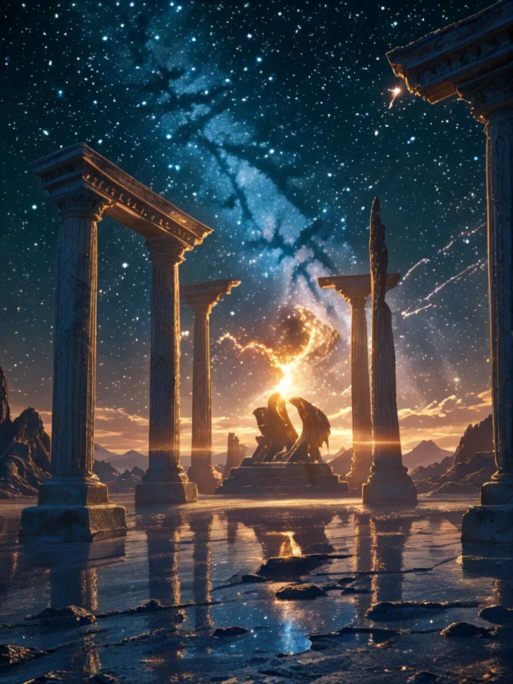 古い神殿の遺跡