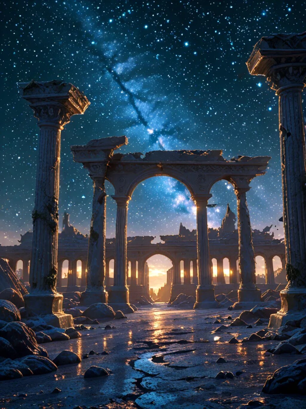 古い神殿の遺跡