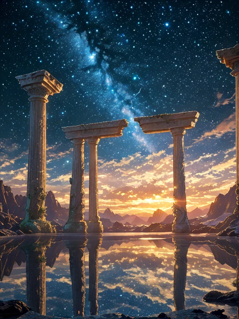 古い神殿の遺跡 | の人気AIイラスト・グラビア