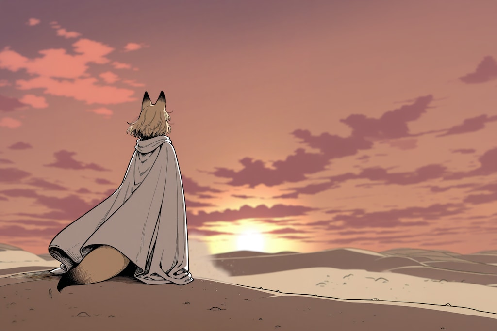 砂漠のキツネ娘