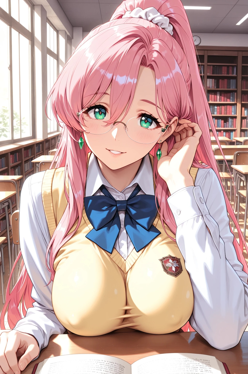 勉強する桃瀬ひかり