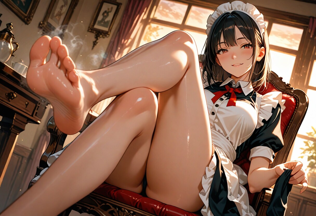 蒸れた足を嗅ぎなさい