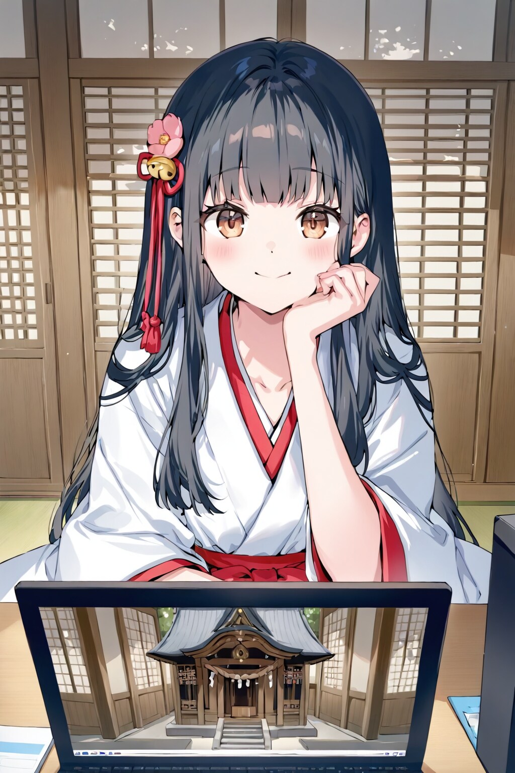 考えるさくらちゃん