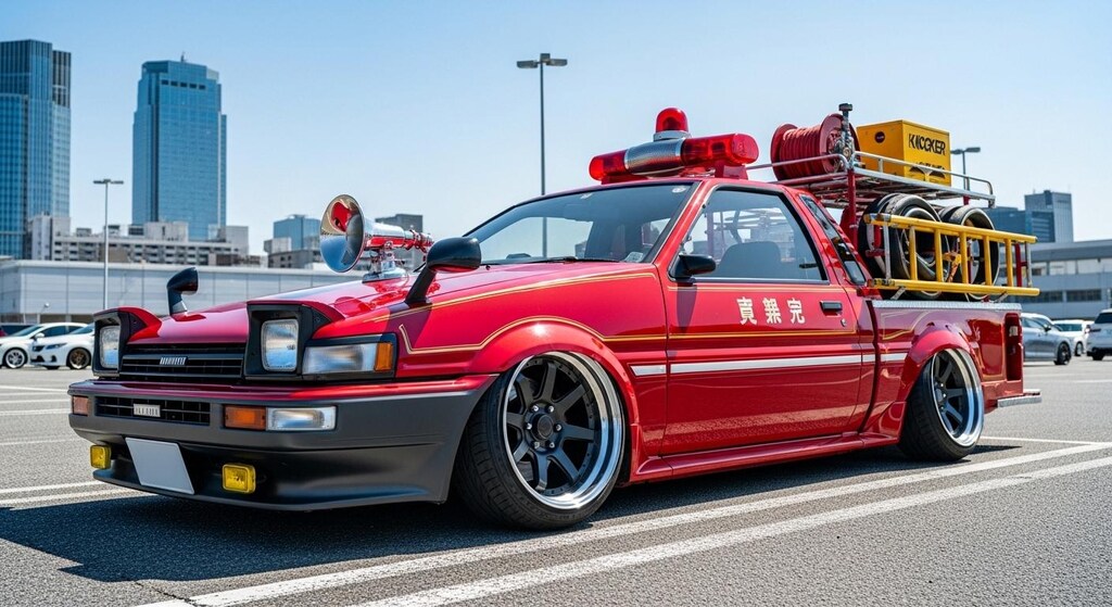 AE86消防車のドリ車