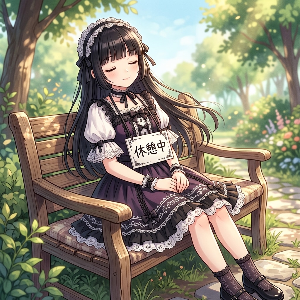 休憩中