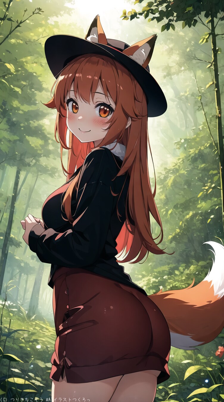 今日の小狐の茜音さん〜森の中のかわいい姿〜