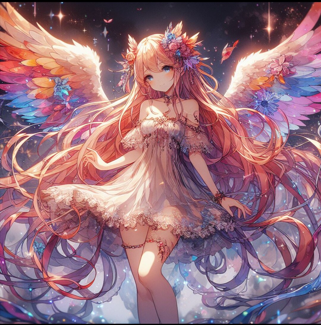 光の翼を持つ少女