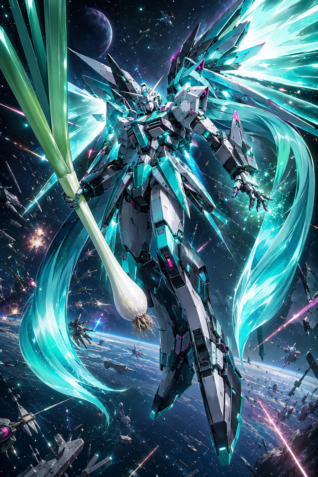 初音ミク・ガンダム | の人気AIイラスト・グラビア