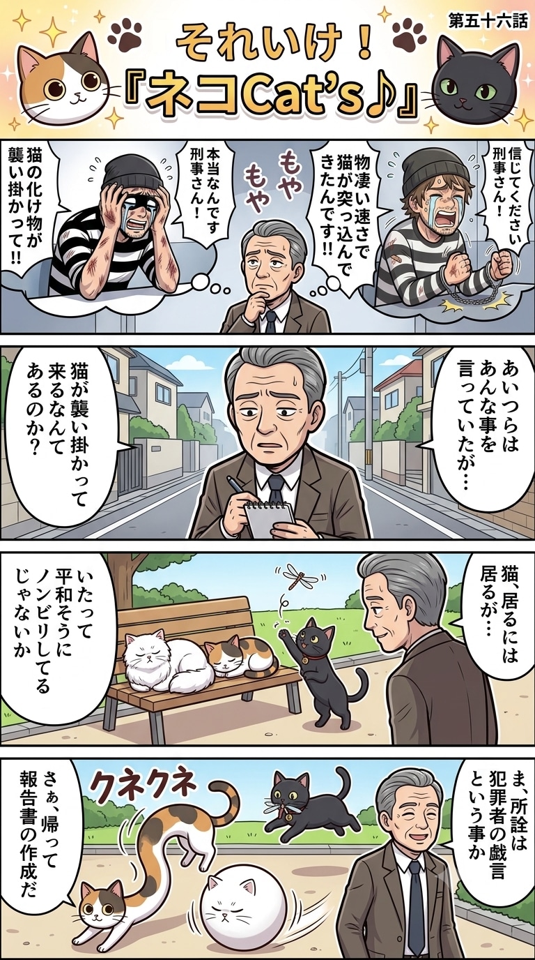 【56話】それいけ！ネコCat's♪(４コマ漫画)