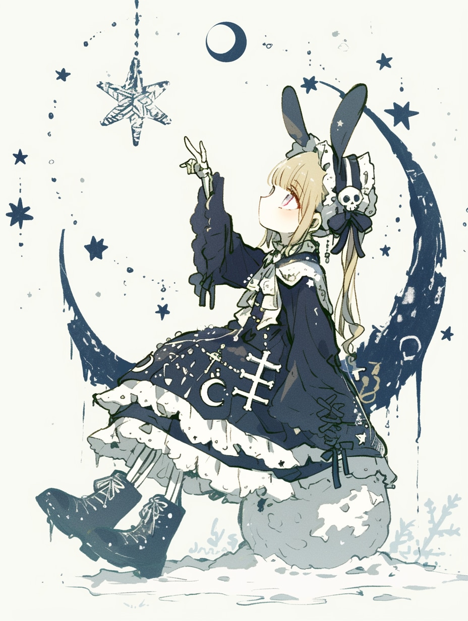 月を眺め | の人気AIイラスト・グラビア