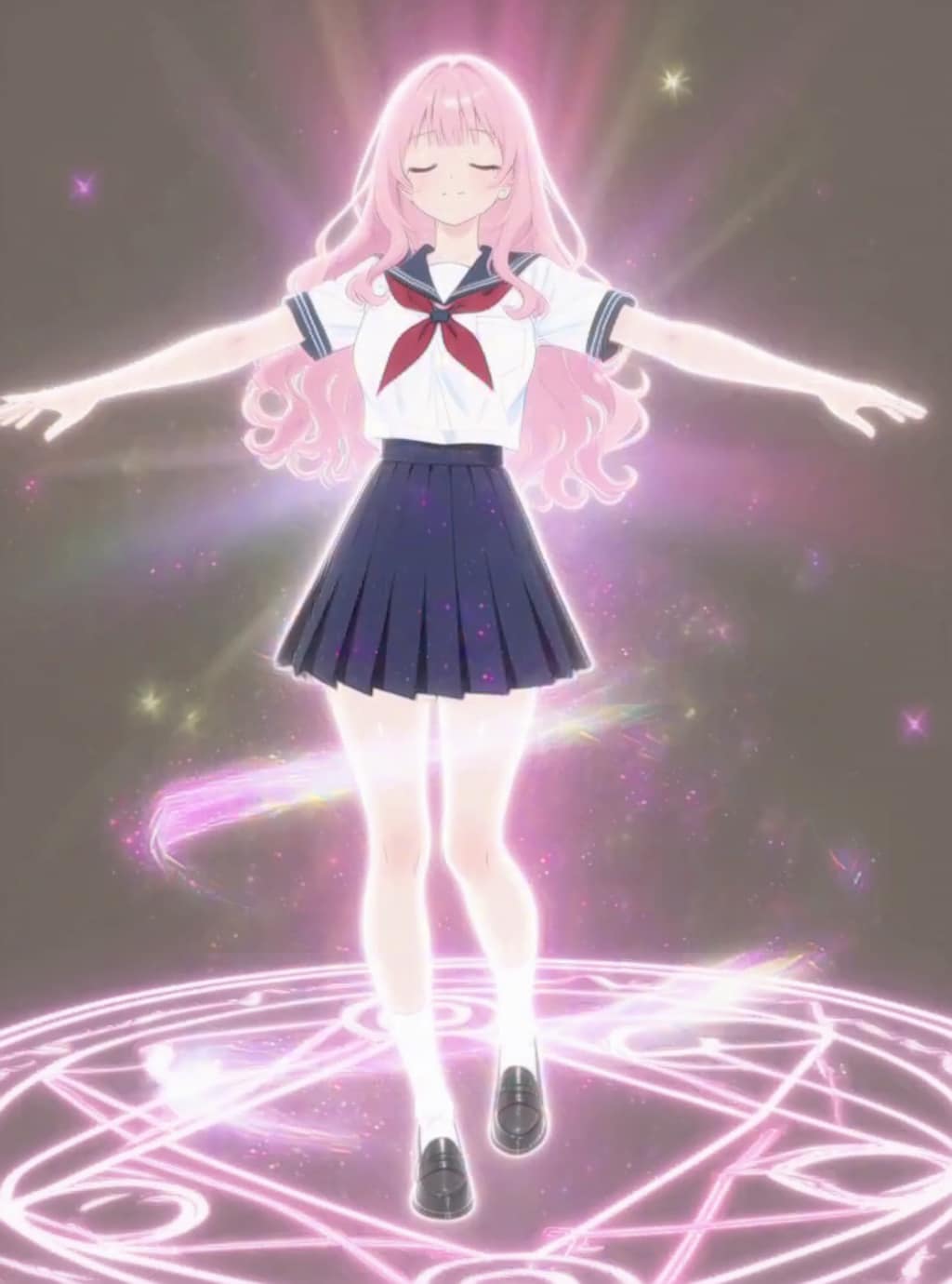 変身、魔法少女【パラパライラスト】