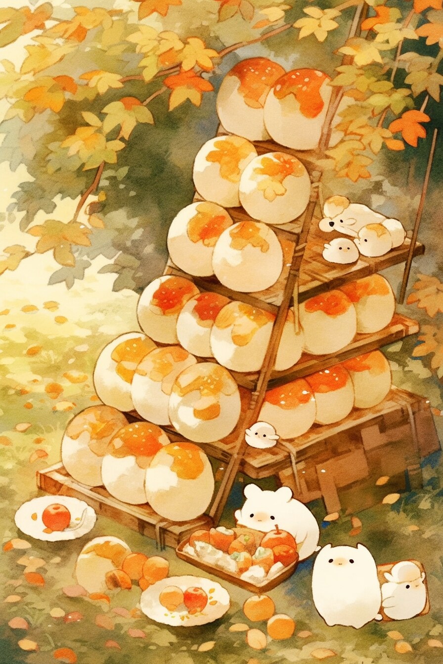 大きな団子 | の人気AIイラスト・グラビア