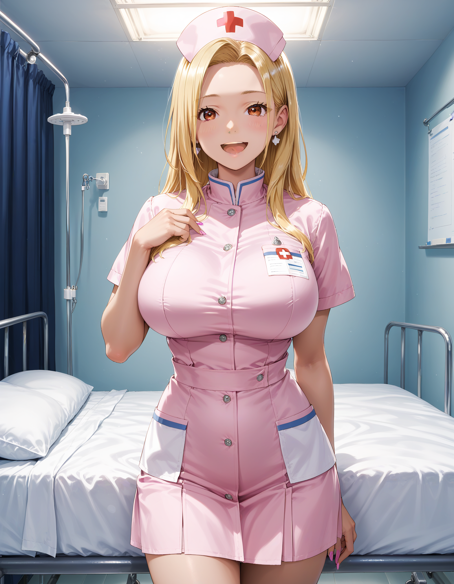 金髪ギャルナース | の人気AIイラスト・グラビア