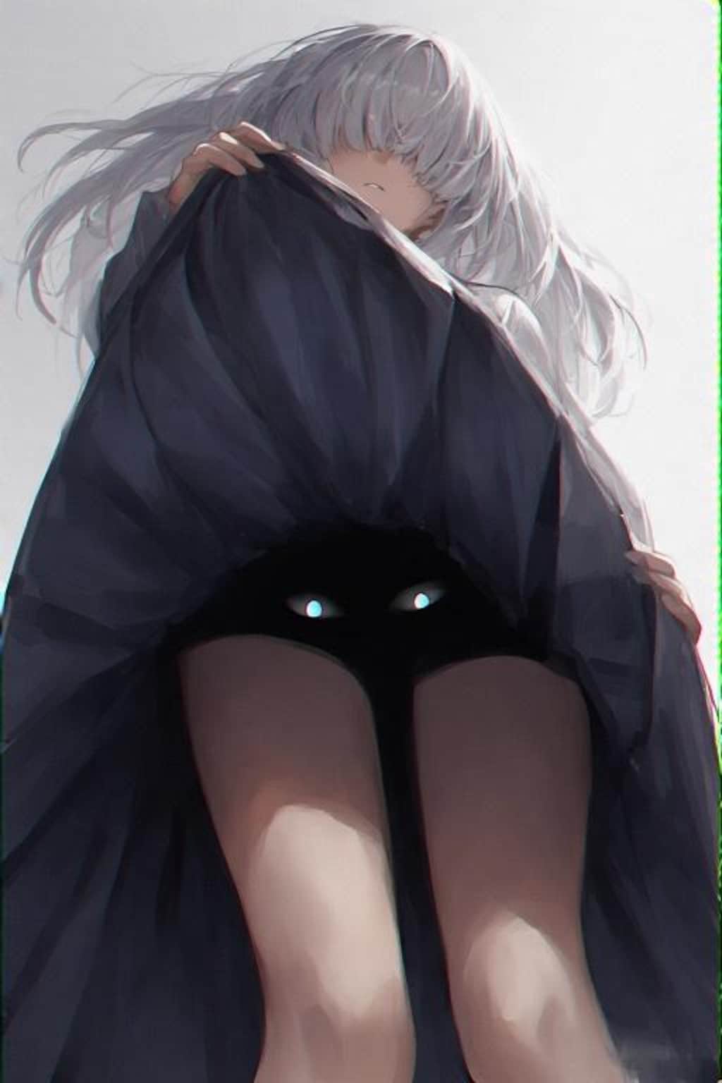 スカートを覗く時