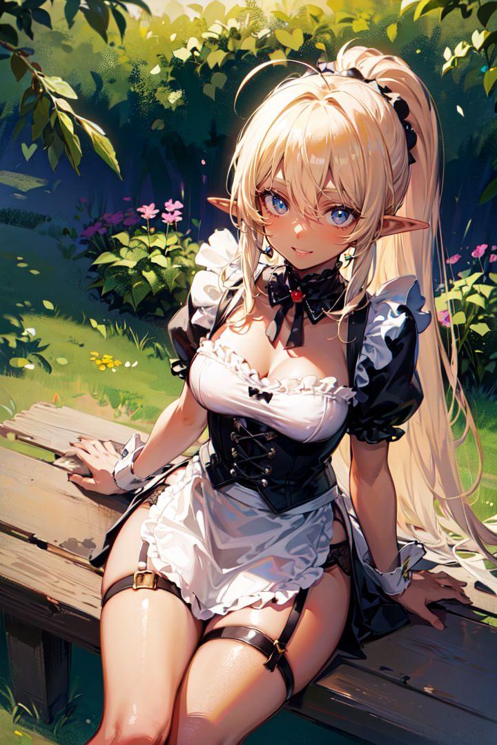 褐色メイドエルフ1