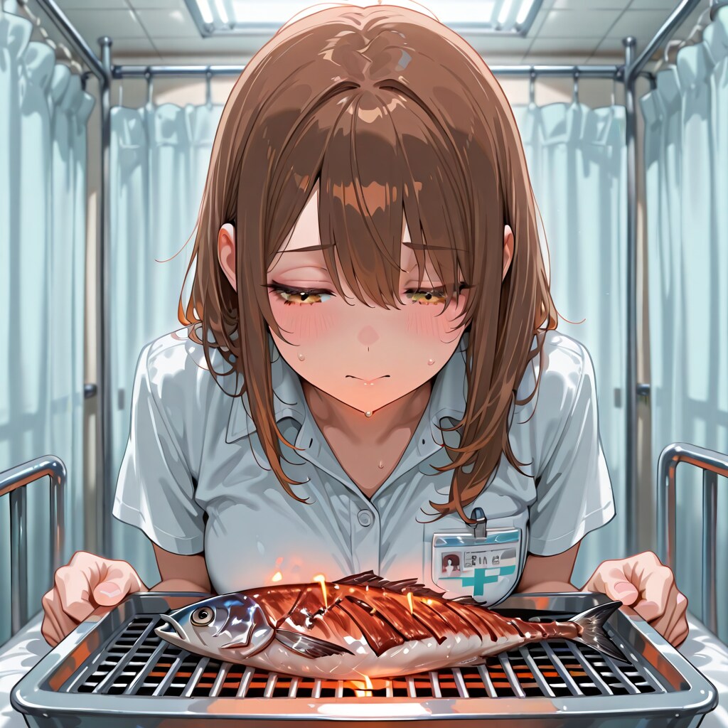 病室で魚焼いちゃった | の人気AIイラスト・グラビア