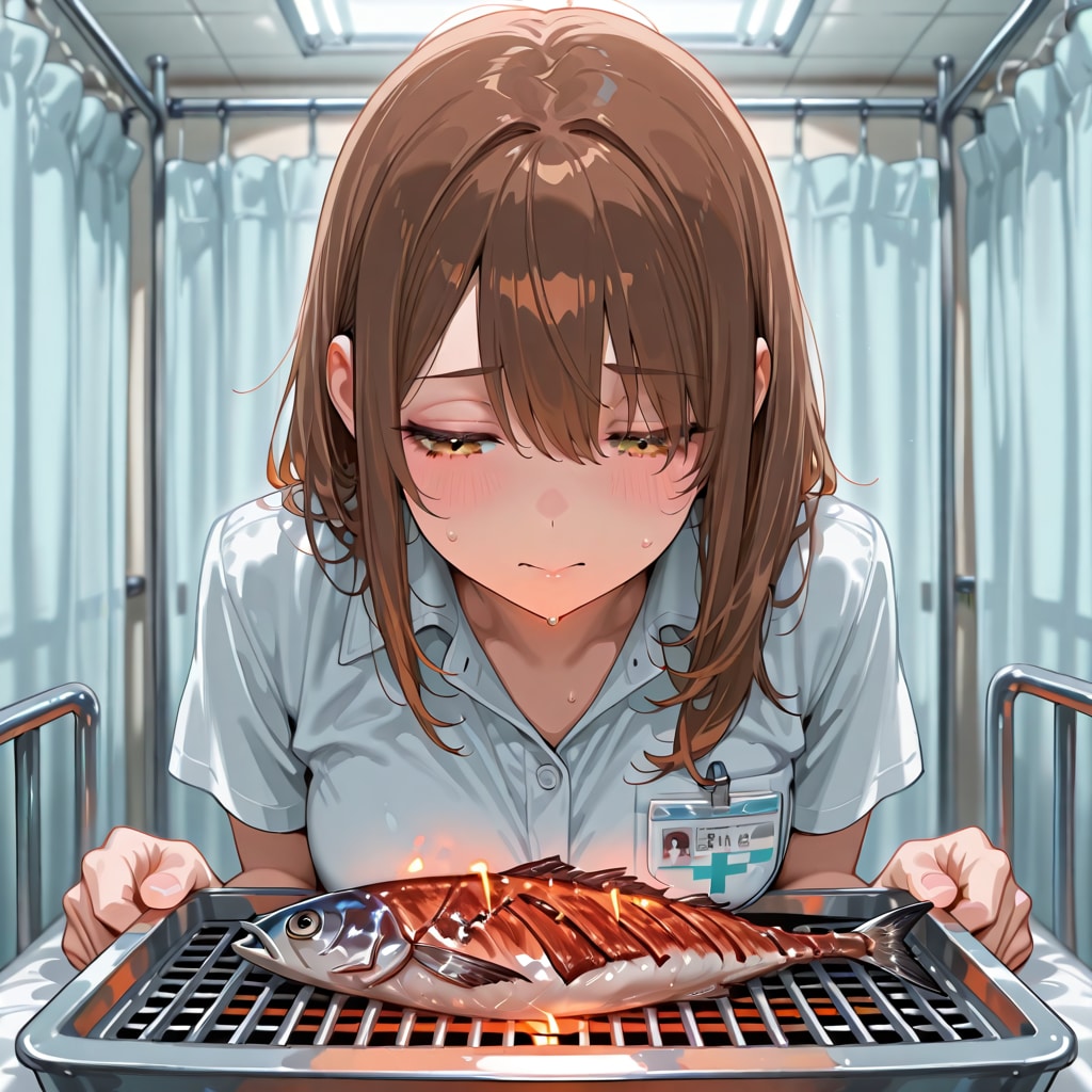 病室で魚焼いちゃった