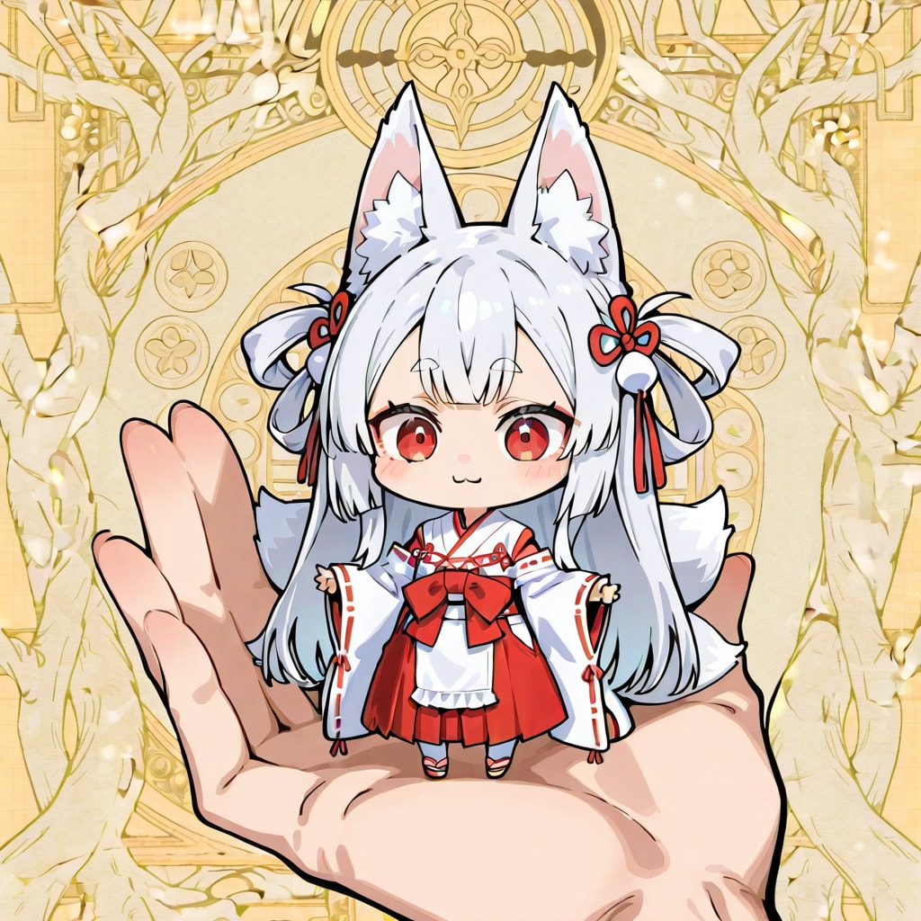 「お稲荷さんの白狐巫女さんは今日も戦う」白狐ちゃん誕生