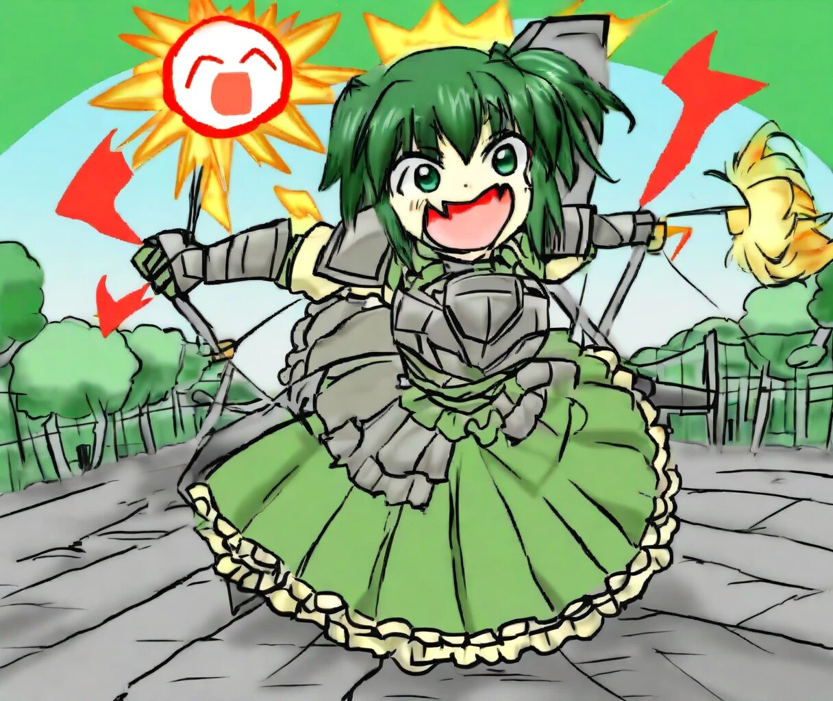 太陽さんもにっこにこ！