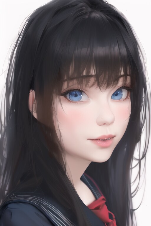 黒髪セーラー服美少女リアル路線