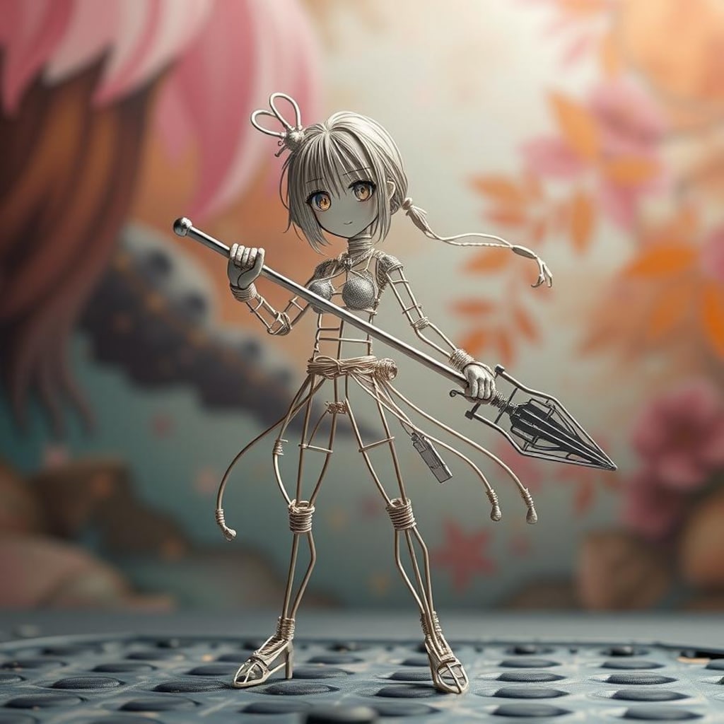 初めての針金人形