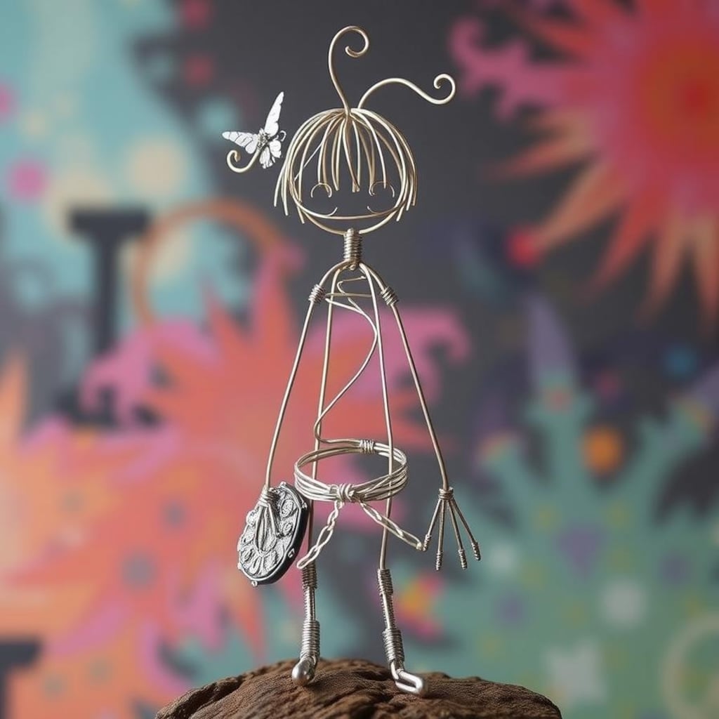 初めての針金人形