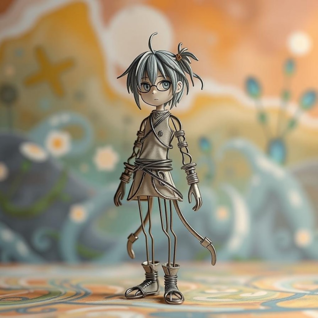 初めての針金人形