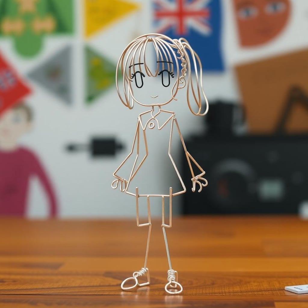 初めての針金人形