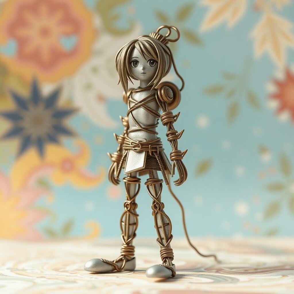 初めての針金人形