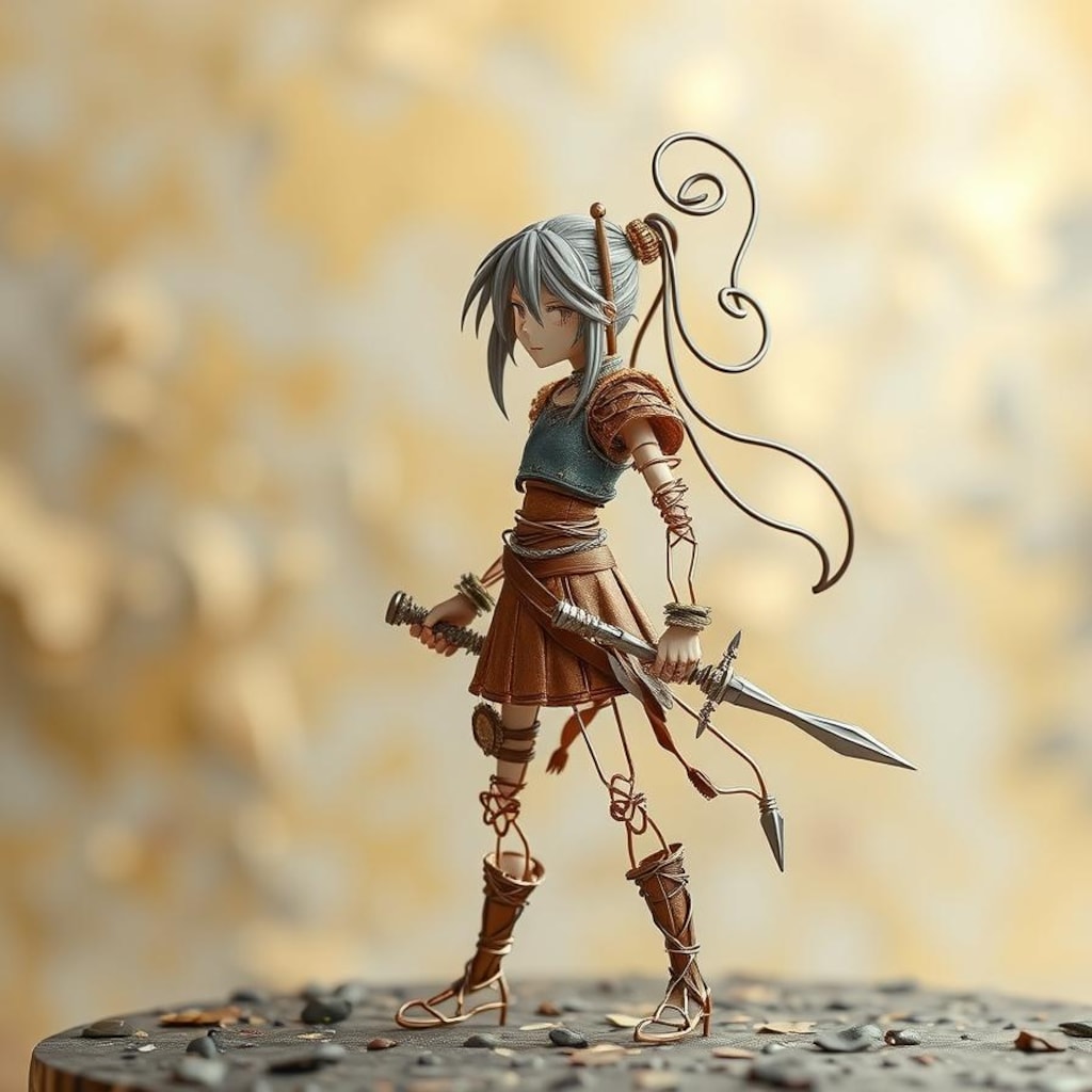 初めての針金人形