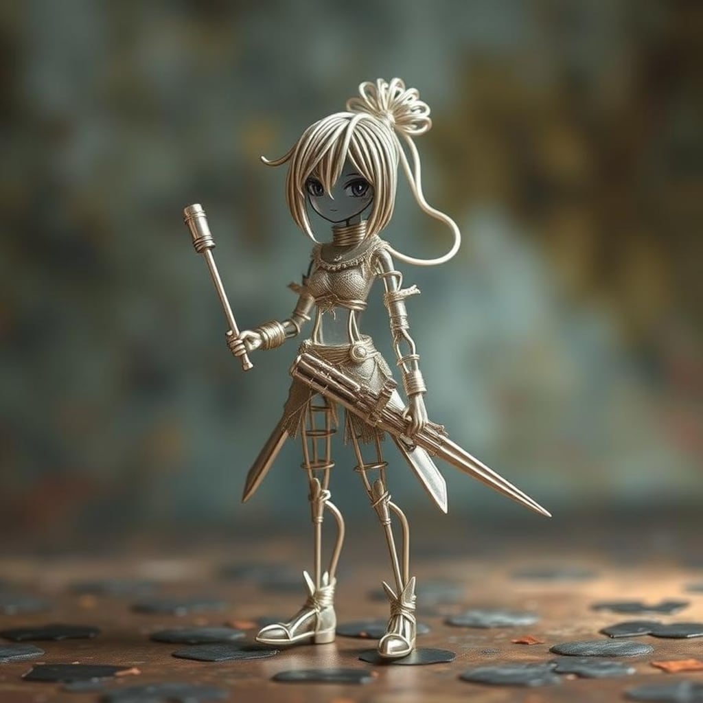 初めての針金人形