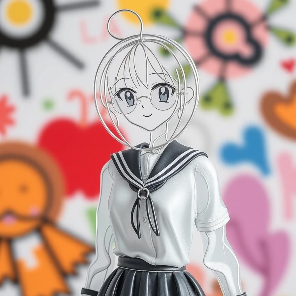 初めての針金人形