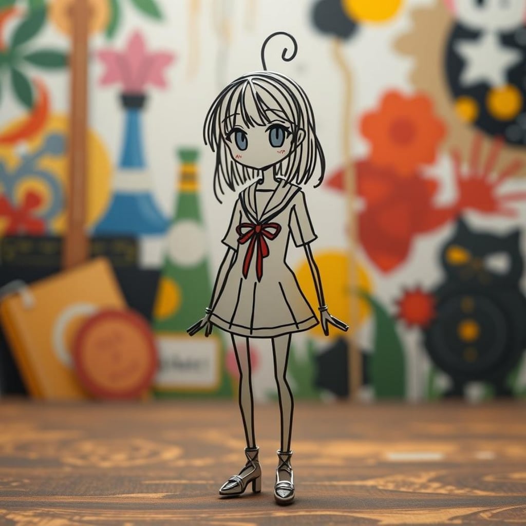 初めての針金人形