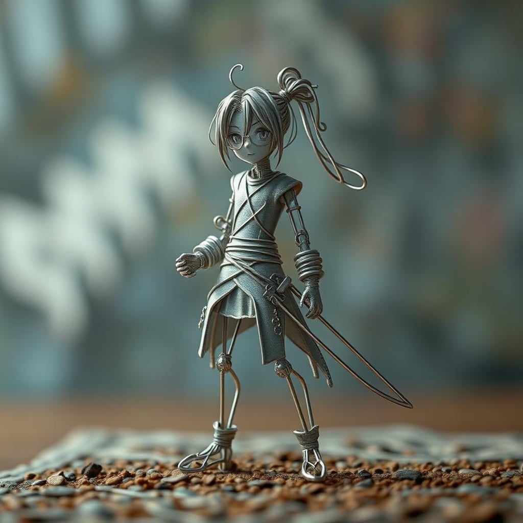 初めての針金人形