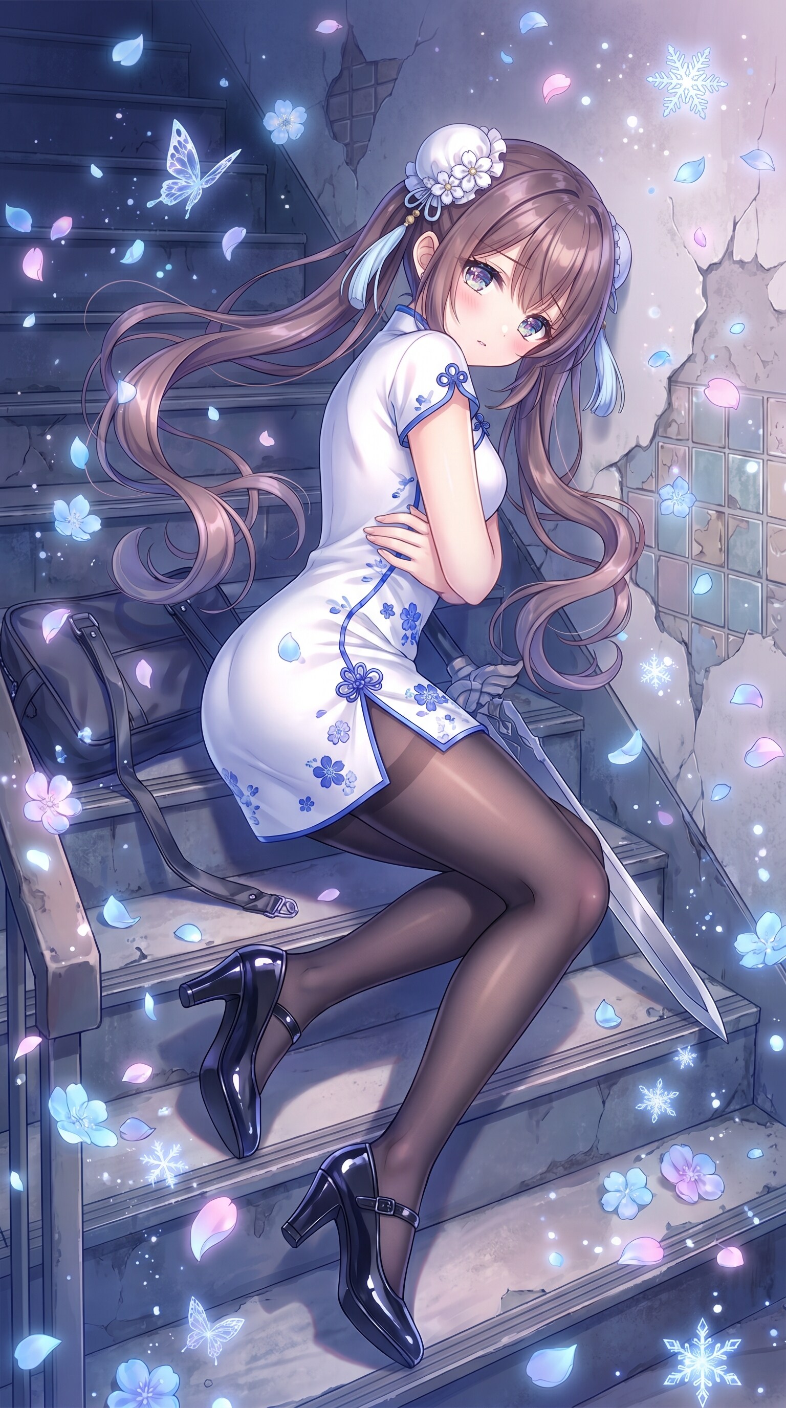 蒼花絹影の階