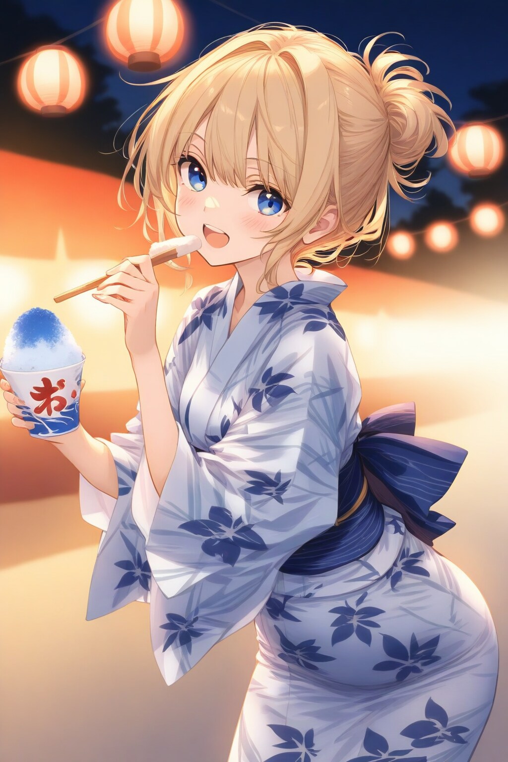 浴衣アリスの縁日巡り | の人気AIイラスト・グラビア