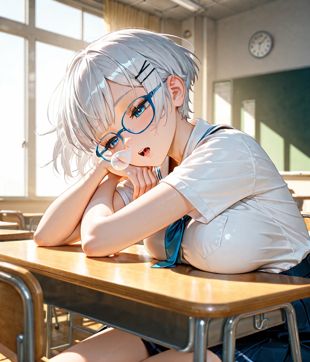 「教室、いると眠たくなる・・・」