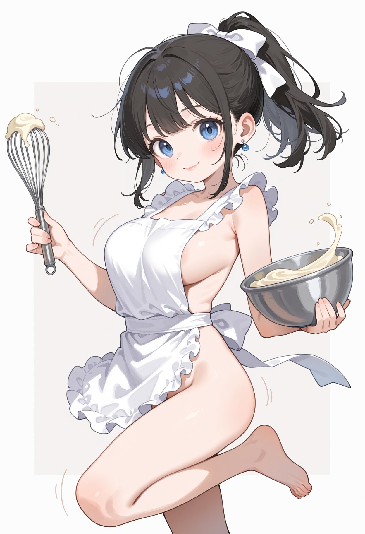 お菓子作りの少女