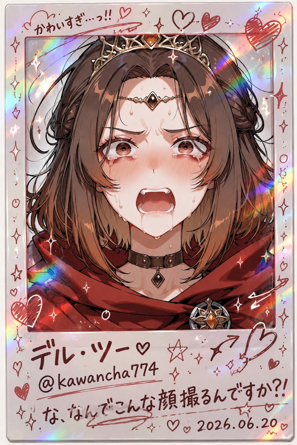 残念美人のデコフォト企画参加と出遅れピンク髪の魔王様