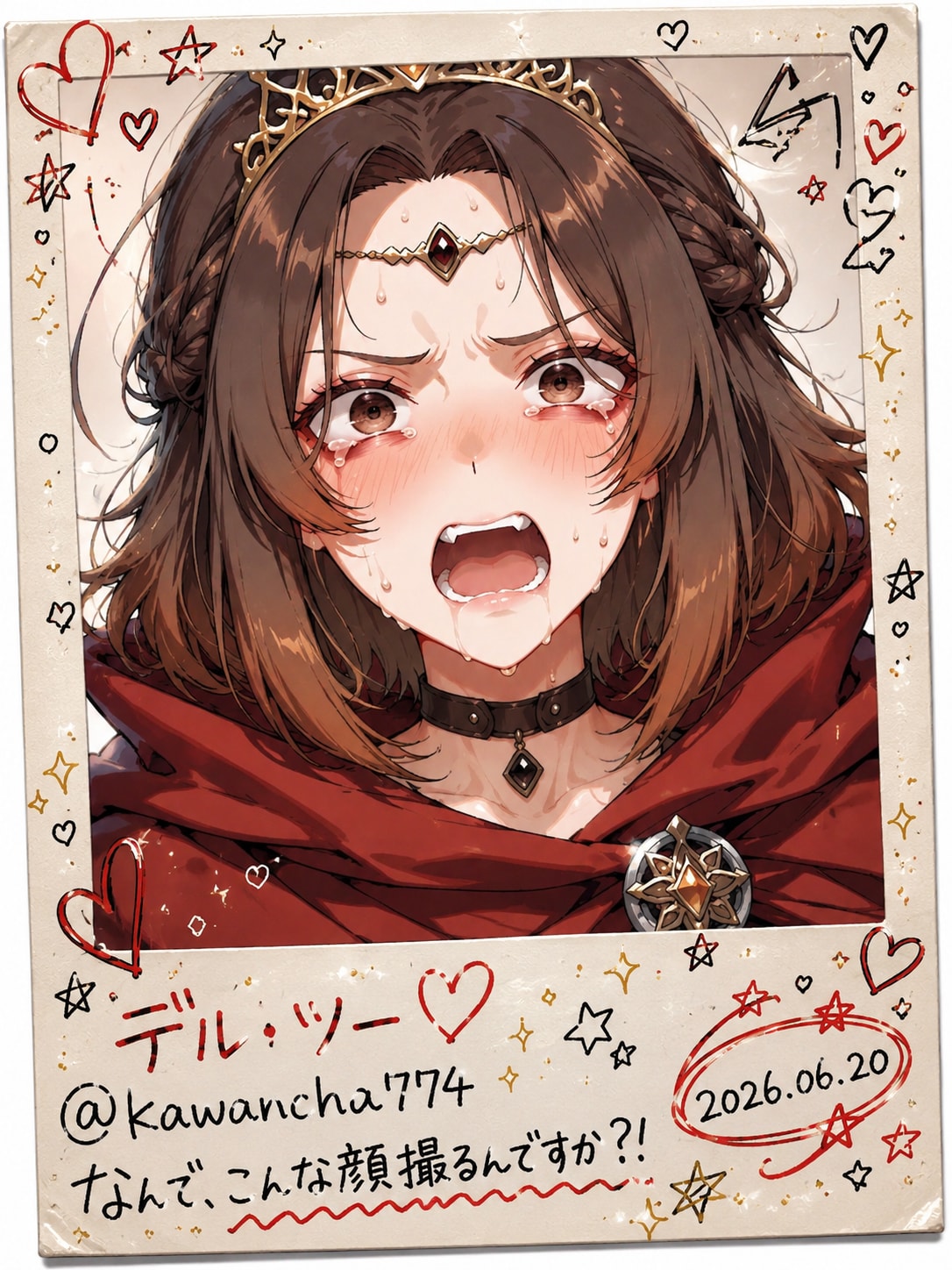 残念美人のデコフォト企画参加と出遅れピンク髪の魔王様
